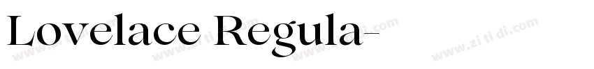 Lovelace Regula字体转换